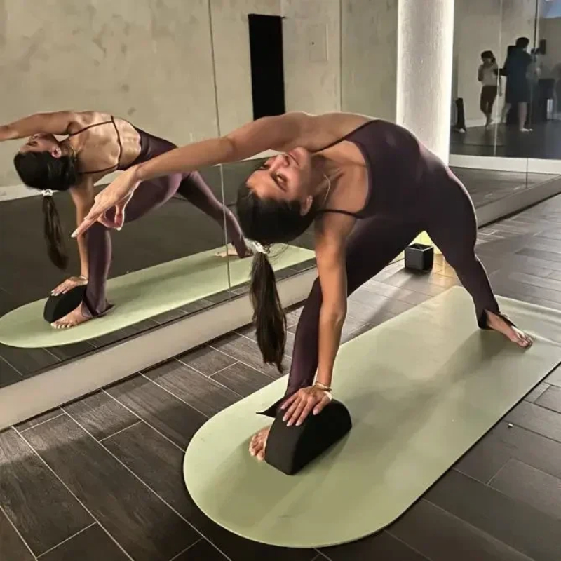 180x65x0.5cm Oval Rubber PU Yo - đánh giá và giá Home Gym Yoga Storage