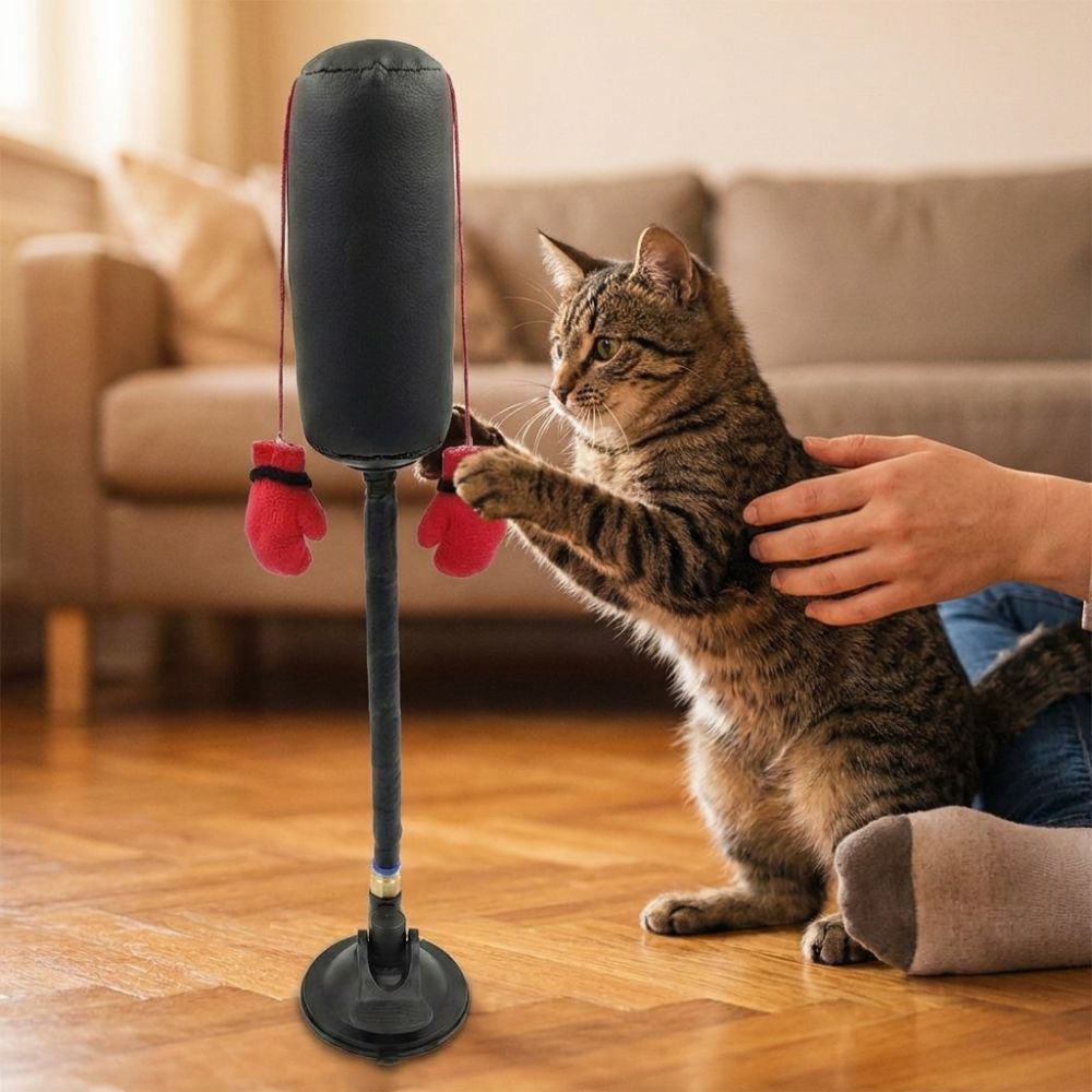 Suction Cup Cat Boxing Scratch - đánh giá và giá Boxing Bag Stand