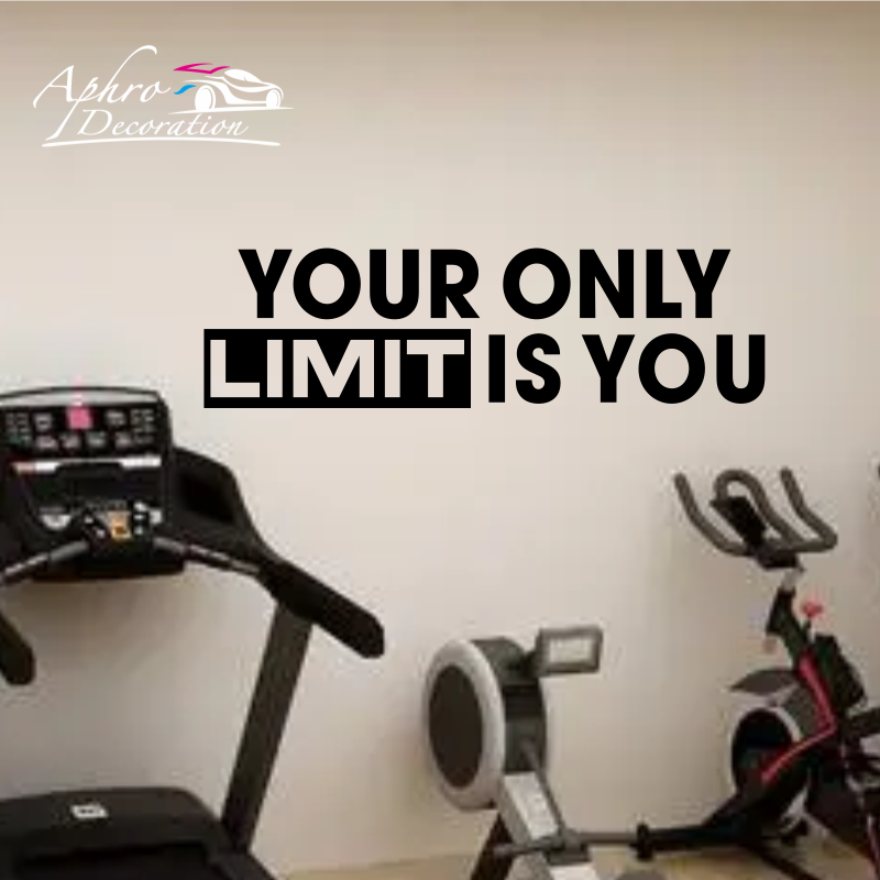Your only limit is you - Wall  - đánh giá và giá Home Gym Quotes