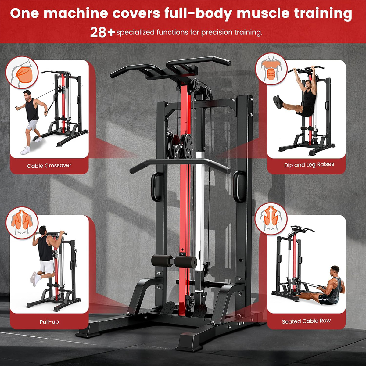 Pooboo Home Gym Machine - High - đánh giá và giá Home Gym One Machine
