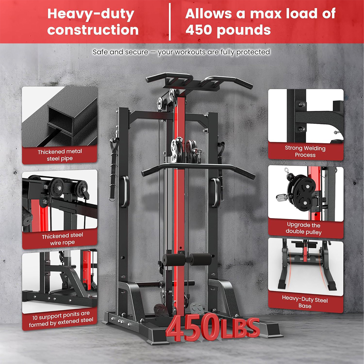 Pooboo Home Gym Machine - High - đánh giá và giá Home Gym One Machine