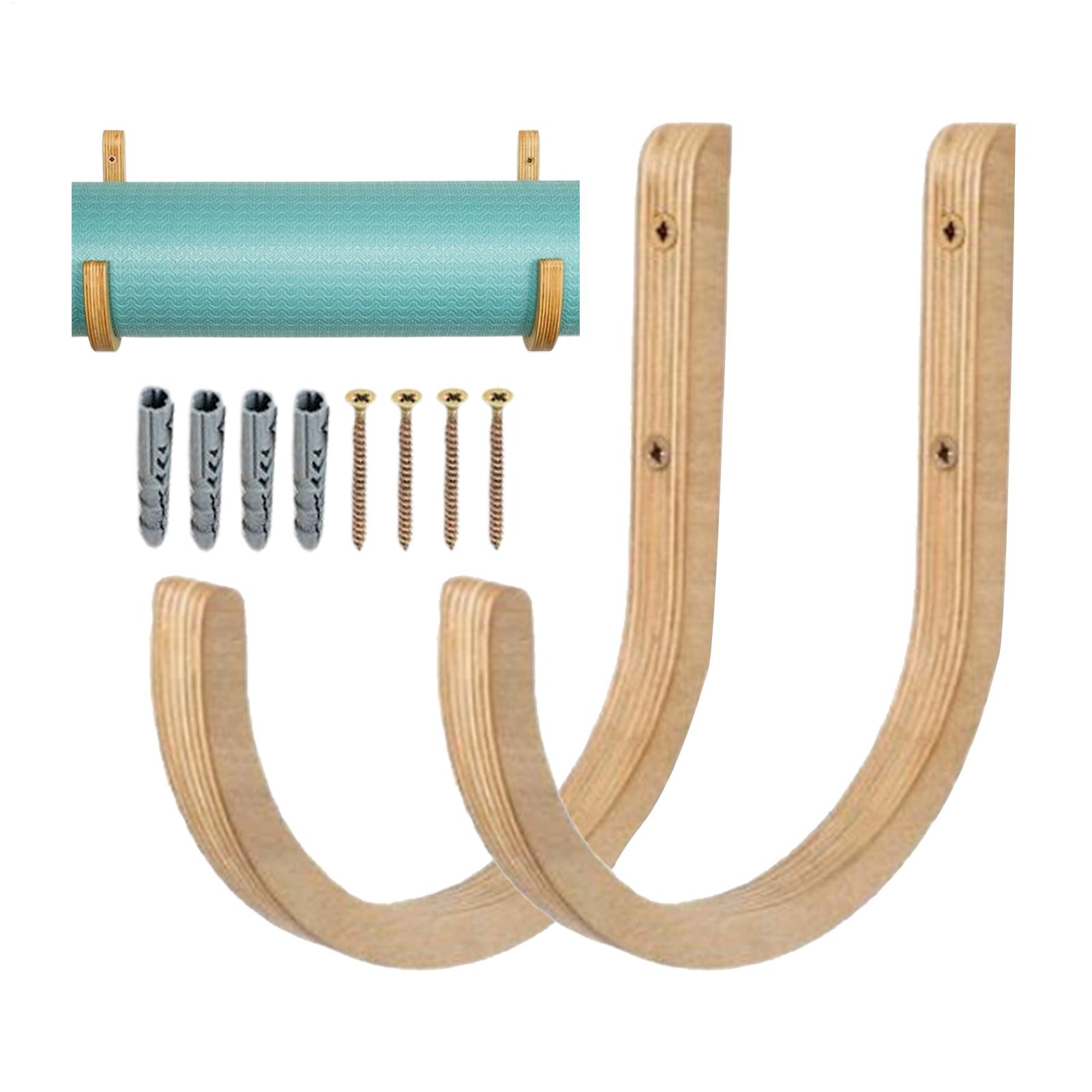 Wooden Yoga Mat Holder Wall Mo - đánh giá và giá Home Gym Yoga Storage