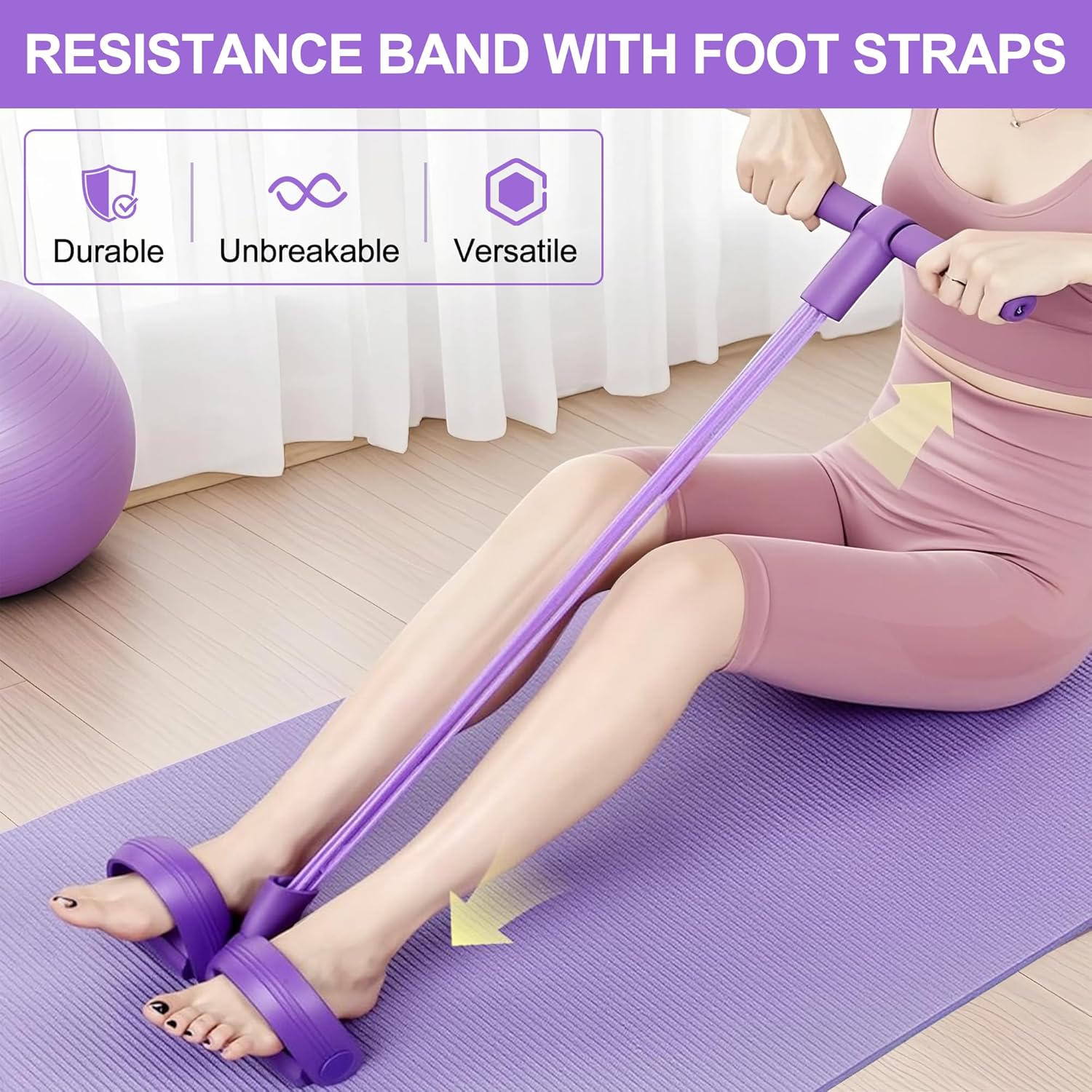 4-Tube Pedal Resistance Band M - đánh giá và giá Home Gym Youtube