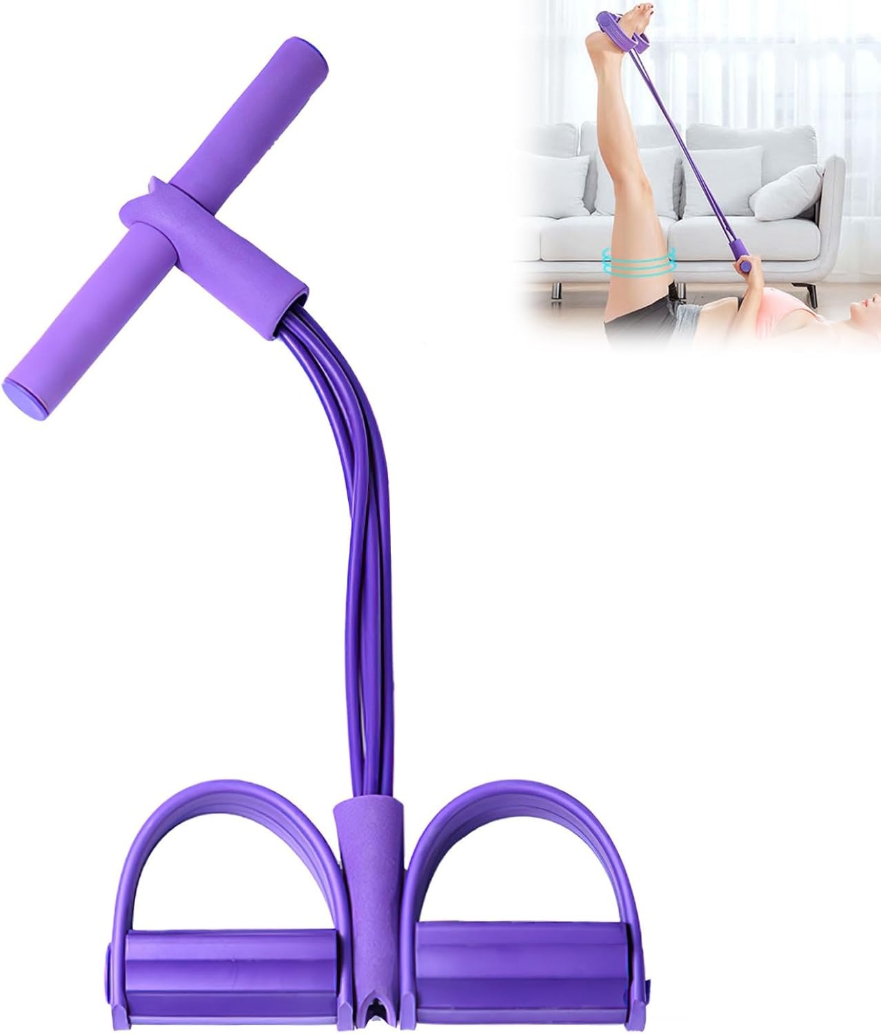 4-Tube Pedal Resistance Band M - đánh giá và giá Home Gym Youtube