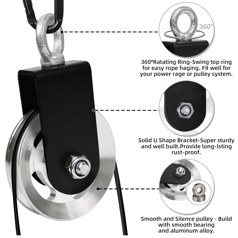 1Pc Aluminum Alloy Cable Pulle - đánh giá và giá Home Gym Equipment Diy