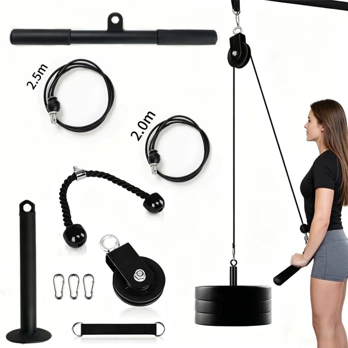 DIY Home Gym Complete Kit, Sil - đánh giá và giá Home Gym Diy Pulley System