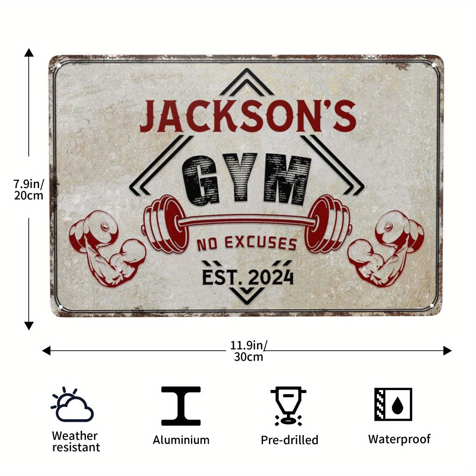 1pc Custom Name Gym Plaque,Per - đánh giá và giá Home Gym Decor