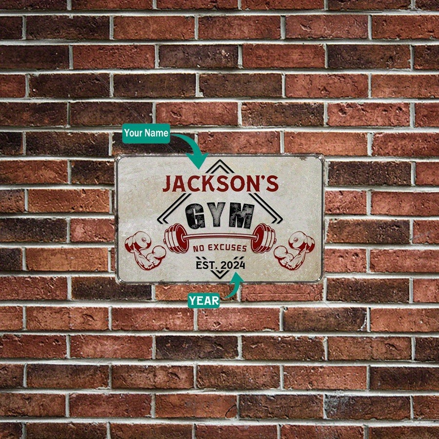 1pc Custom Name Gym Plaque,Per - đánh giá và giá Home Gym Decor