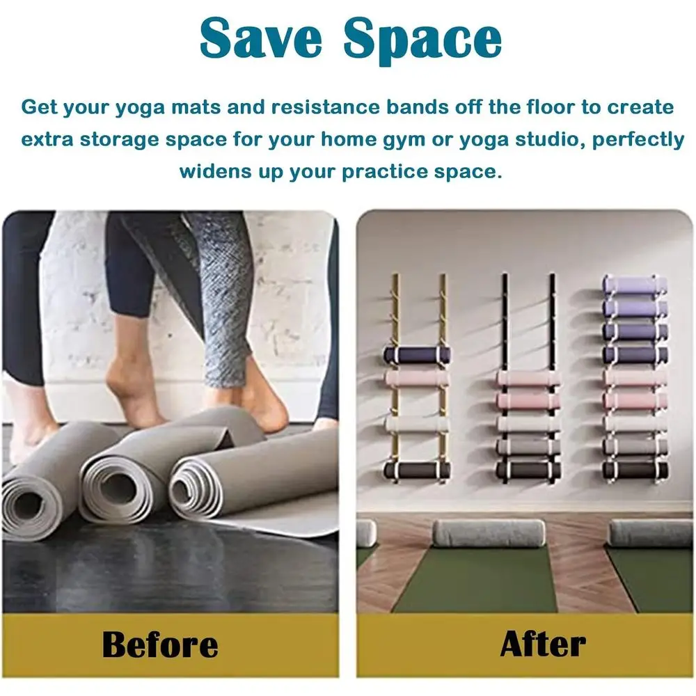 Wall-Mounted Metal Gym Rack fo - đánh giá và giá Home Gym Yoga Storage