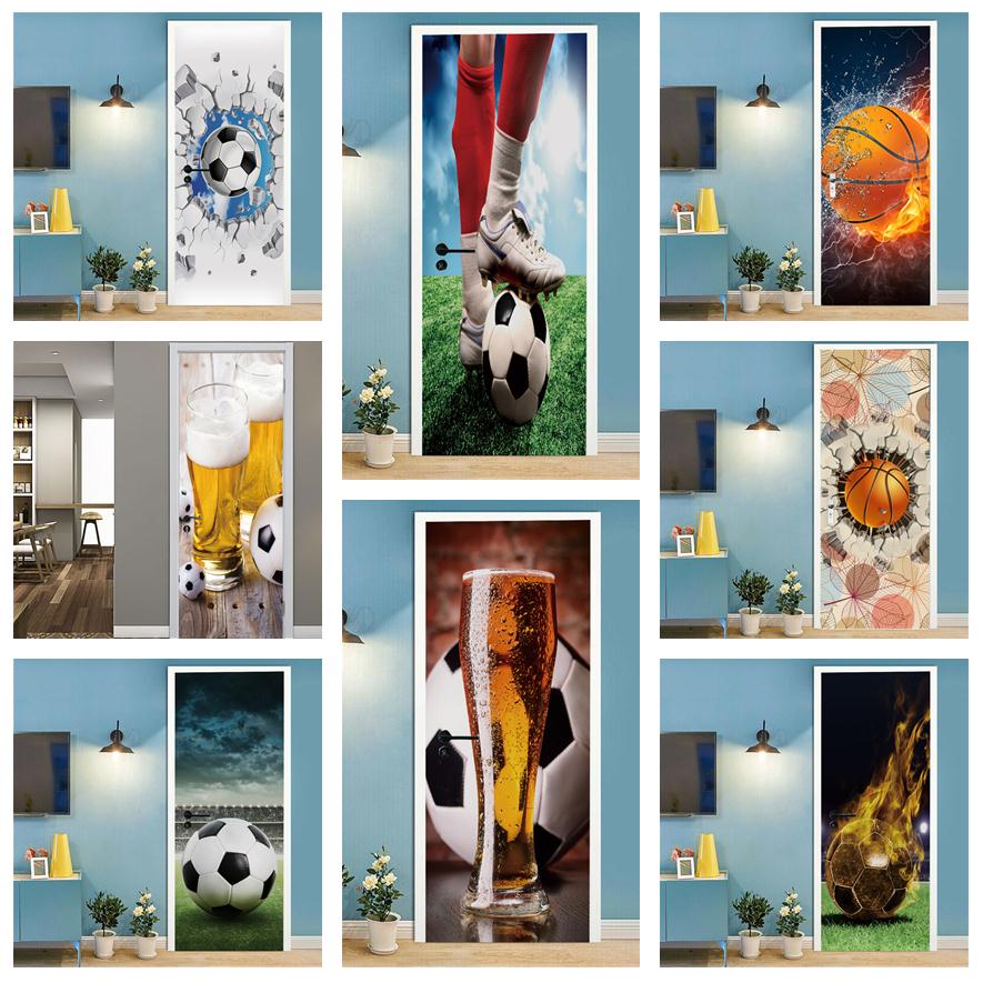 Bóng Đá Bóng Rổ 3D Giấy Dán Tư - đánh giá và giá Home Gym Decor