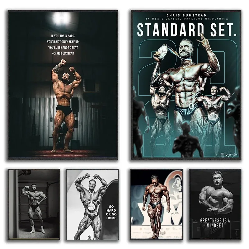 Canvas Painting Chris Bumstead - đánh giá và giá Home Gym Quotes