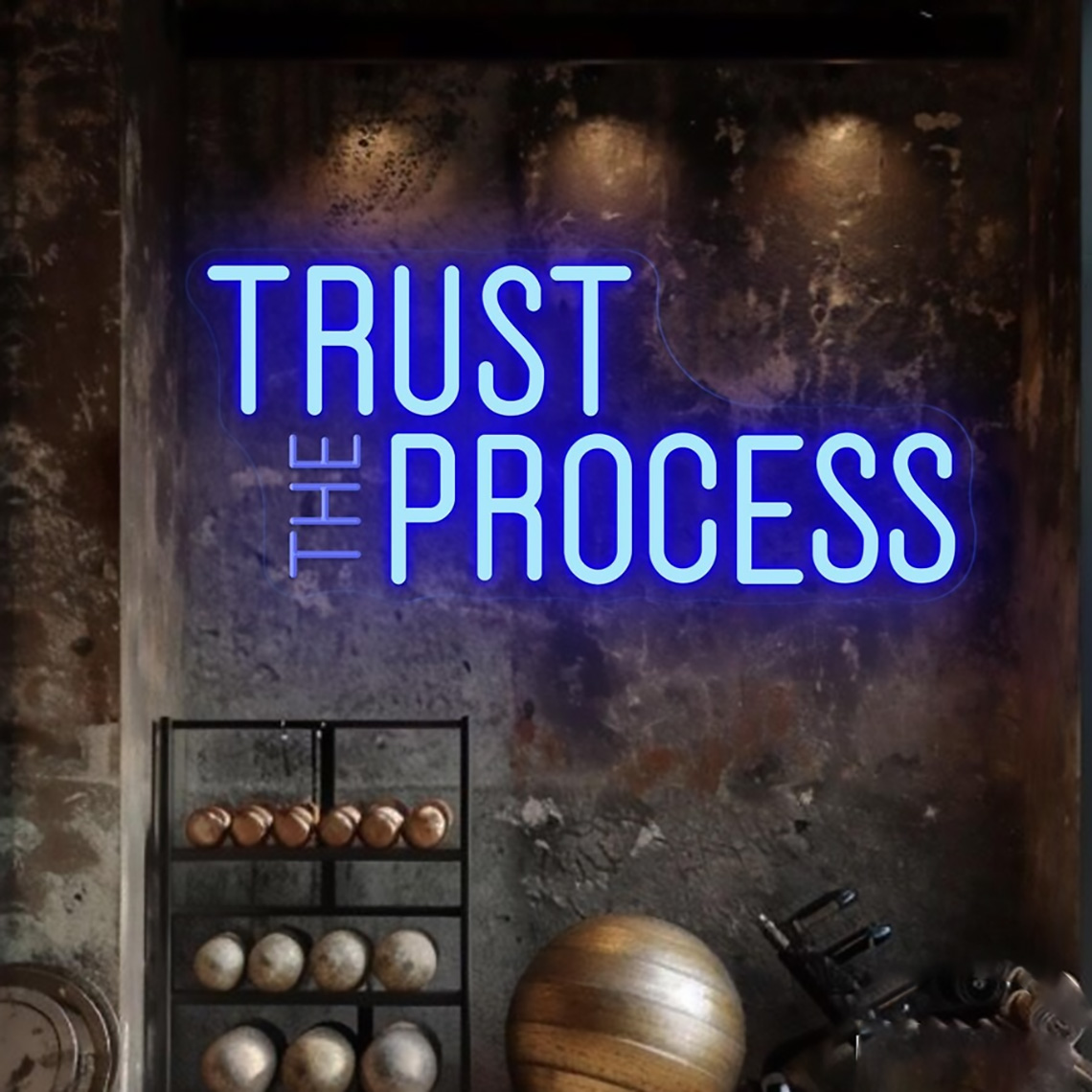 Trust The Process Neon Sign, C - đánh giá và giá Home Gym Quotes