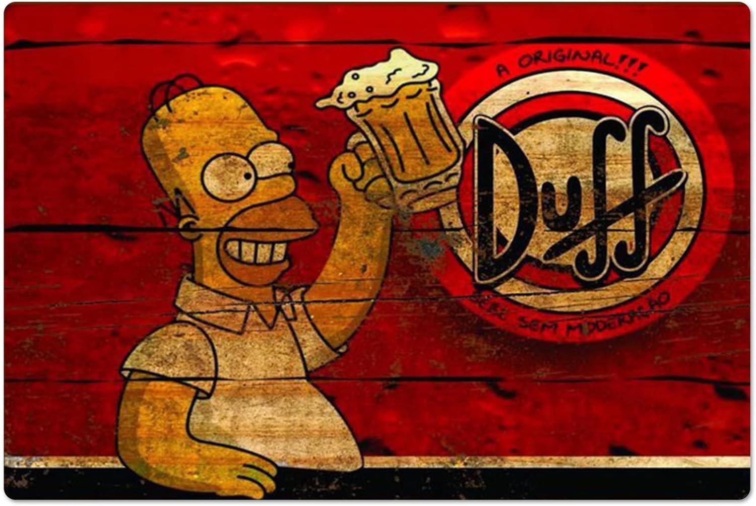Retro Metal Poster Homer Duff  - đánh giá và giá Home Gym Decor