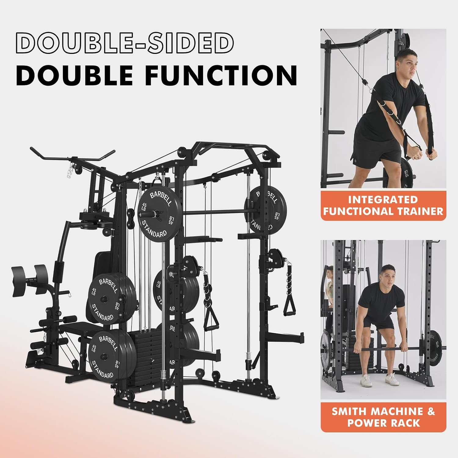 Dual-Station SmithΔ Machine Po - đánh giá và giá Home Gym One Machine