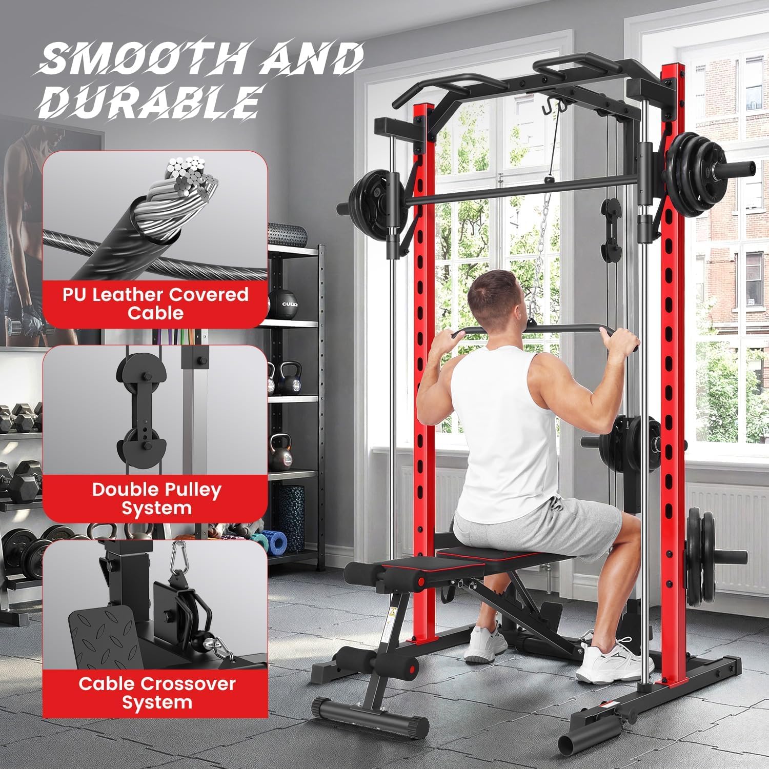 All-in-One Smith Machine Power - đánh giá và giá Home Gym One Machine