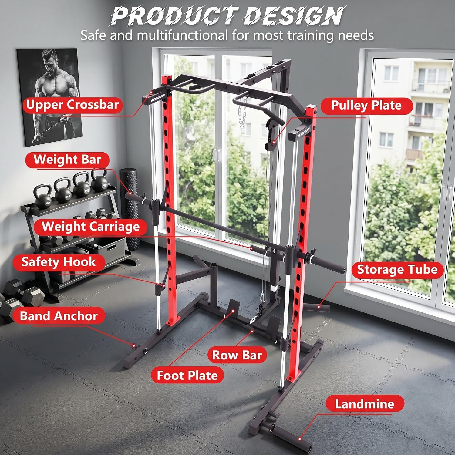 All-in-One Smith Machine Power - đánh giá và giá Home Gym One Machine