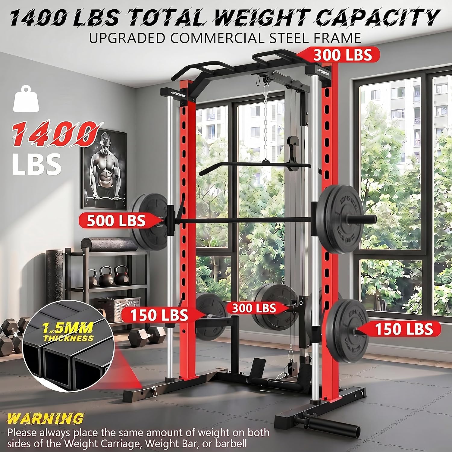All-in-One Smith Machine Power - đánh giá và giá Home Gym One Machine