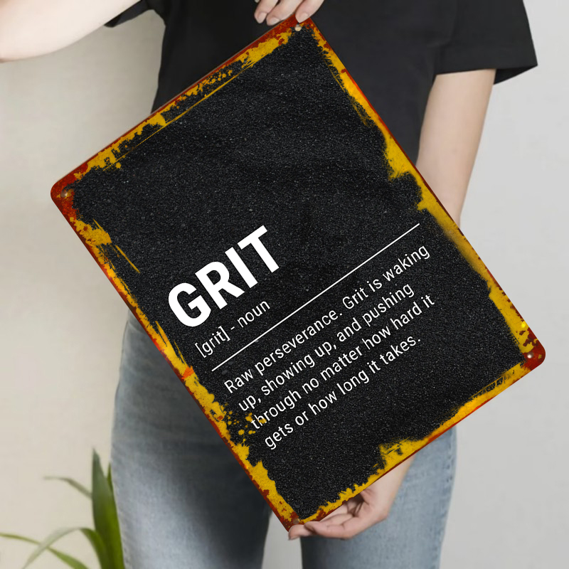 Grit Definition Metal Wall Art - đánh giá và giá Home Gym Quotes