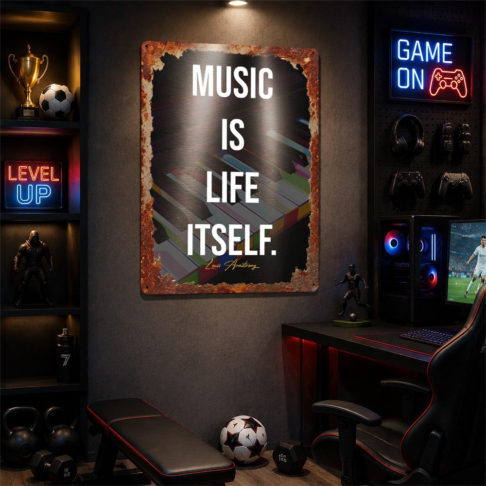 Piano Quotes Metal Poster Quot - đánh giá và giá Home Gym Quotes